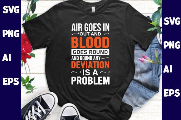 Air Goes In Out: Bold Graphics for T-Shirt Designs