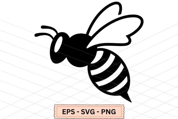 Bee Silhouette Graphics for Crafts