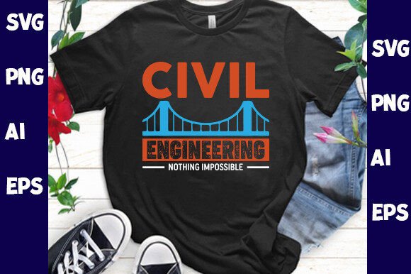 Civil Engineering Graphics for T-Shirt Designs