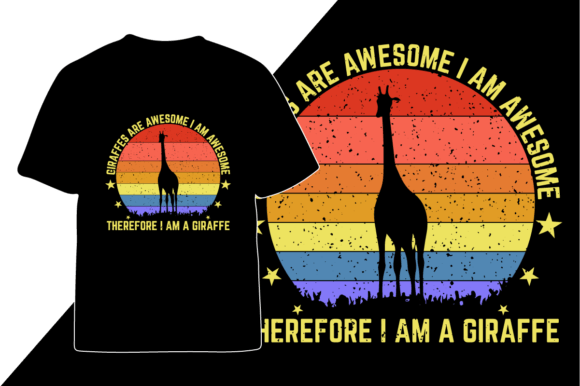 Giraffe Animals Vintage T-Shirt Graphics Review