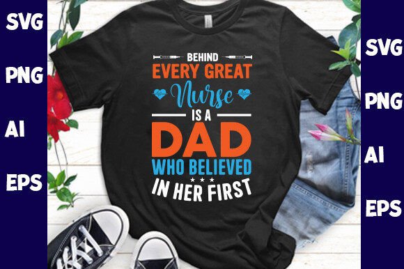 Nurse Dad Graphics for T-Shirt Designs