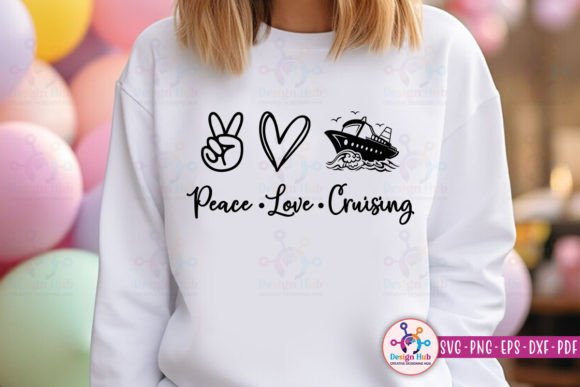 Peace Love Cruising SVG for Crafts and Graphics