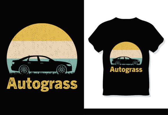 Retro 80s 90s Autograss Design for Graphics