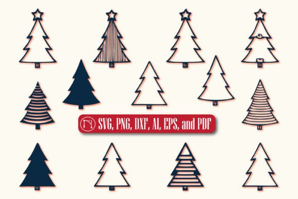 Review: Christmas Tree Outline SVG Bundle for Embroidery