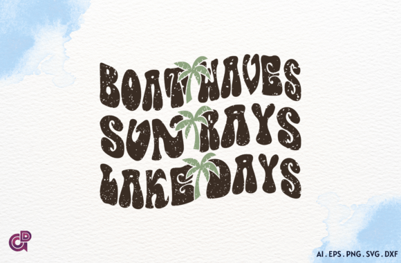 Reviewing Boat Waves Sun Rays Lake Days for Embroidery
