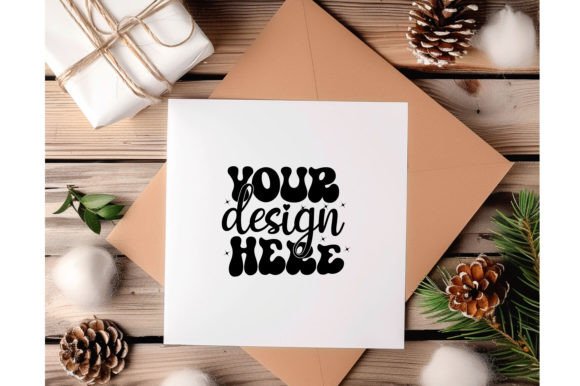Reviewing the Christmas Card Mockup for Embroidery