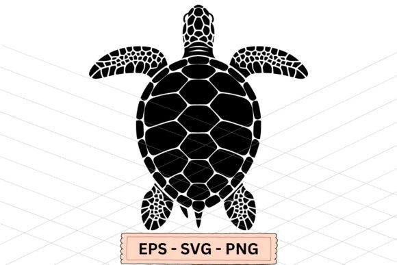 Sea Turtle Silhouette for Crafts & Graphics