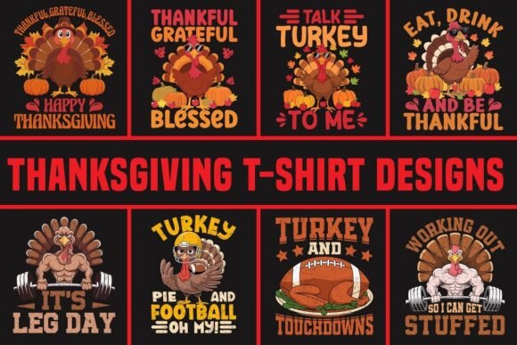 Thanksgiving Turkey T-Shirt Design Bundles Review