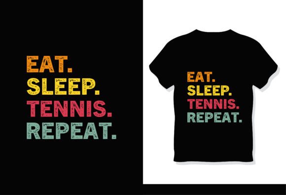 Vintage Tennis Graphics for T-Shirt Designs